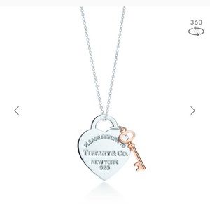 Tiffany & Co Heart and Key necklace